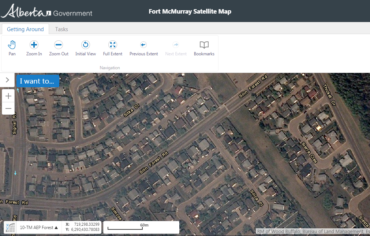 Albertans can use an online mapping application to survey damage in Fort McMurray