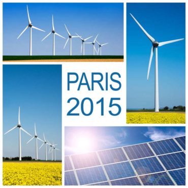 Paris 2015, climate change conference concept collage