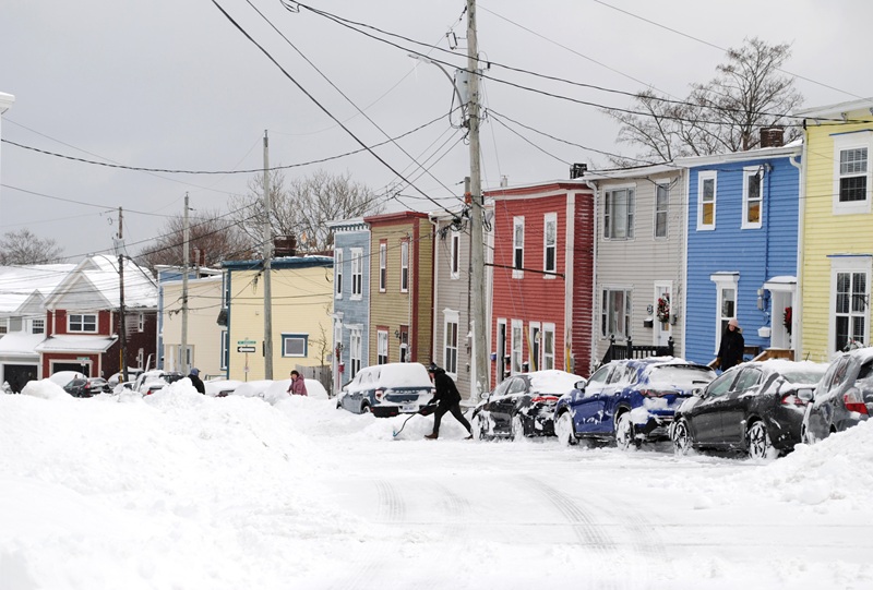 Parts of Atlantic Canada once again pummelled by winter storm