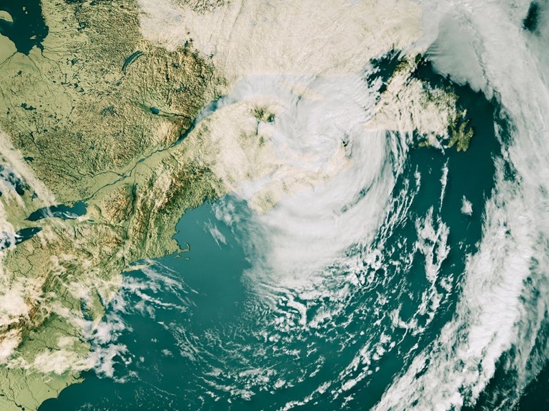 Hurricane Fiona over Nova Scotia.