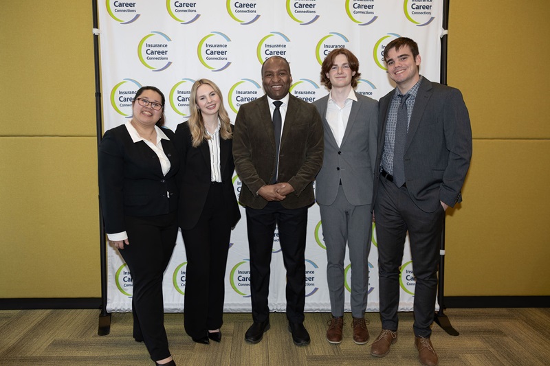 Team members of MacEwan University in the NextGen Risk case competition