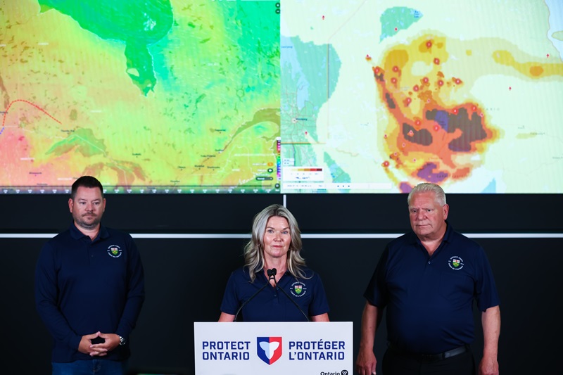 Ontario gives update on wildfire situation and response